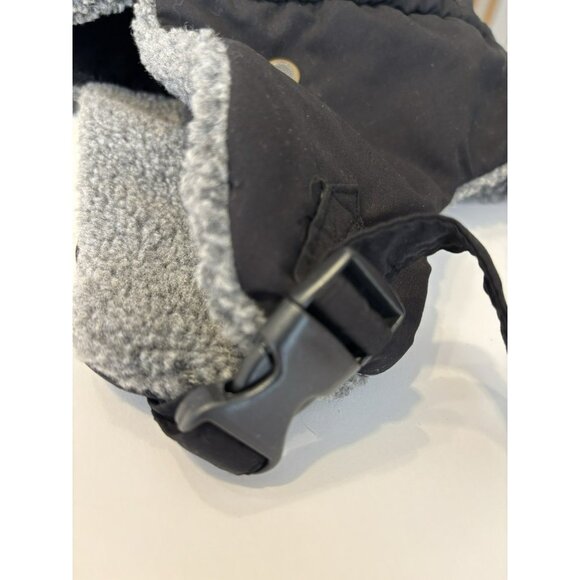 BioDomes Black Microfiber Trapper Hat with Faux Fur Lining – Warm Winter Cap - Picture 6 of 6